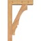 Ekena Millwork Balboa Block Smooth Bracket w/ Offset Brace, Western Red Cedar, 5 1/2"W x 20"D x 32"H BKT0604X20X32BOA05SWR - alternate 3